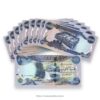 Iraqi 5000-dinar banknote shown as a reference for the ten-note lot