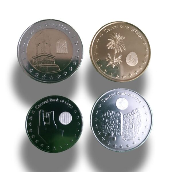 Libya Dinar Coins Set of 4 UNC 2014