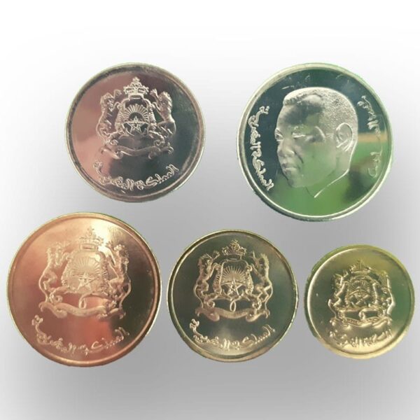 Morocco Dirham Coins Set of 5 UNC 2002-2016