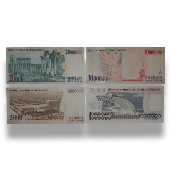 Turkey UNC banknotes 1 to 20 million set - gallery image