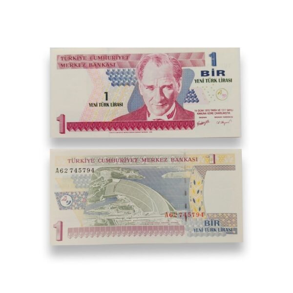 Turkey YTL Complete UNC banknotes Set 2005 - gallery image