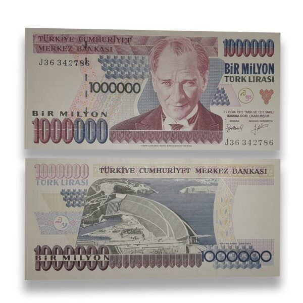 TURKEY set of 4 UNC Banknotes 7th issue - gallery image
