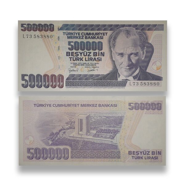 TURKEY set of 4 UNC Banknotes 7th issue - gallery image