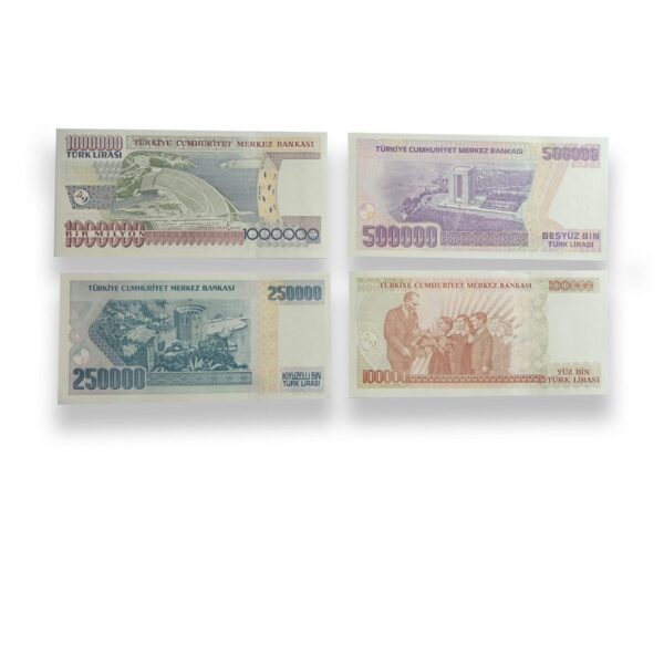 TURKEY set of 4 UNC Banknotes 7th issue - gallery image