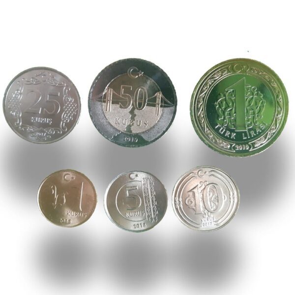 Turkey Coins set of 6 UNC pcs. 2015/2019 - gallery image