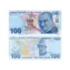 Turkey 100 Lira 2009–2025 banknote Pick 226 UNC – Atatürk and Buhurizade Itri with Mevlevi figure