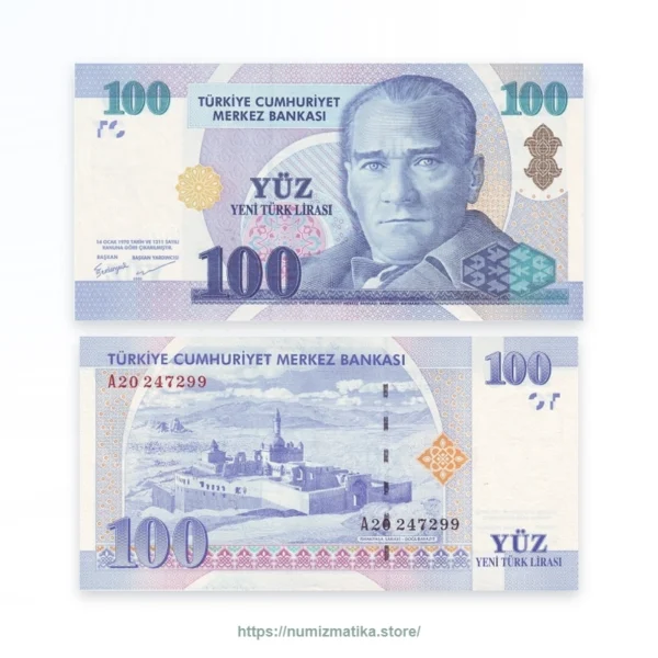 Turkey 100 New Lira 2005 – XF Banknote
