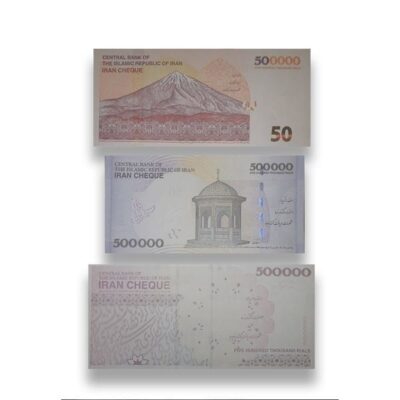 Close-up of Iranian Cultural Motifs on Banknotes