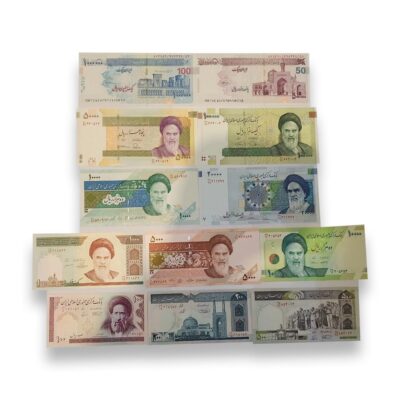Iran Set of 12 Banknotes – 100 Rials – Front View