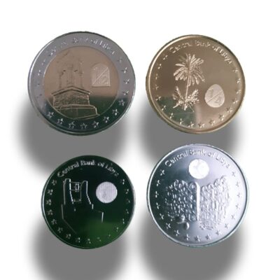 Libya Dinar Coins Set of 4 UNC 2014