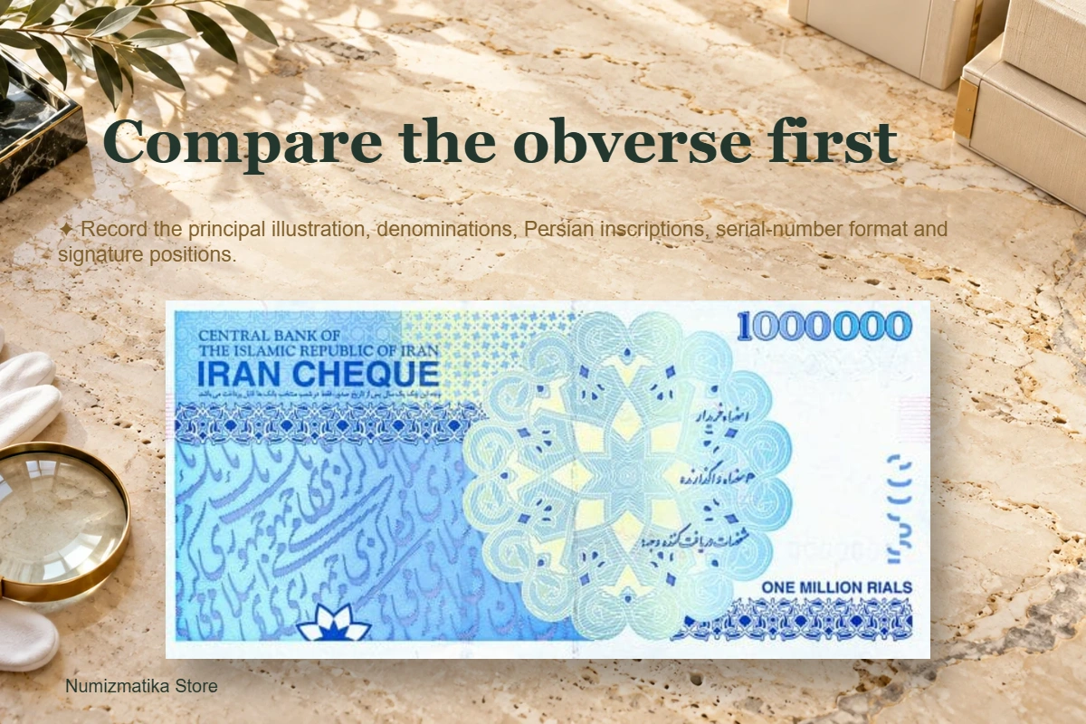 Iran 1,000,000 Rials: Comparing Earlier Banknote Issues — section illustration